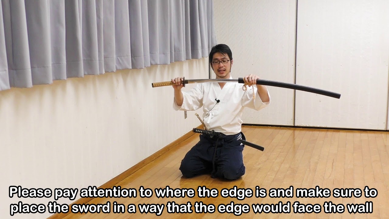 Read more about the article Shosa to Reiho 21 How to treat a Katana/ 刀の扱いについて
